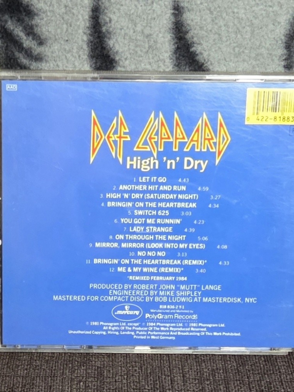 Def Leppard - High 'n' Dry CD - Picture 2 of 3